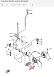 Aluslevy Potkuri/Washer Plate (6G8) Yamaha F8A F9.9A FT8D FT8G FT9.9D FT9.9G FT9.9L - Yamaha varaosat - 52596 - 1