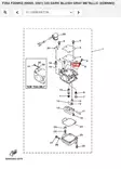 O-Rengas Kaasutin/O-Ring (STD) Jet Pilot Yamaha F20A F25A F45A - Yamaha varaosat - 52616 - 1