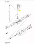 Shim Drive Shaft Suzuki (60x66x0.75) (T:0.75) DF200-DF300 - Suzuki osat perämoottorille - 42926 - 2