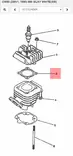 Sylinterikannen Tiiviste/Gasket Cylinder Head Yamaha Moto CW50 - Yamaha Moto - 19826 - 2
