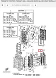 Venttiilikopan Tiiviste/Gasket Head Cover 2 Yamaha F200A F225A - Yamaha osat perämoottoreille - 51306 - 1