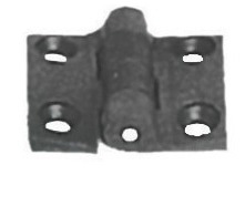 Hinge 3838mm black - Saranat veneisiin - D162446 - 1