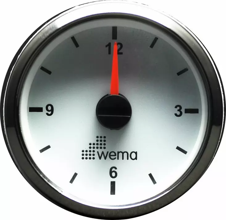 KELLO ANALOGI, VALKOINEN/RST KEHYS - Venesähkö - M9514700756 - 1