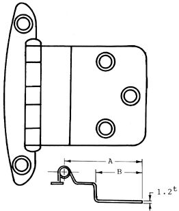 LUUKKUSARANA MESSINKIÄ - Veneen lukot ja saranat - M9516003026 - 1
