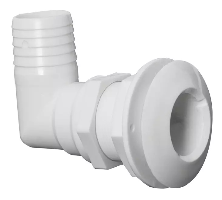 Läpivienti 90° muovi11/2x38 - Läpiviennit, letkuliitos ja sulkuhanat - D124206 - 1