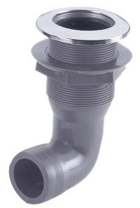 Osculati itsetyhjennys läpivienti 25mm 90 - Läpiviennit, letkuliitos ja sulkuhanat - D288426 - 1