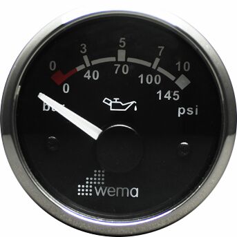 PAINEMITTARI 2 BAR MUSTA RST KEHYS - Venesähkö - M9514700436 - 1