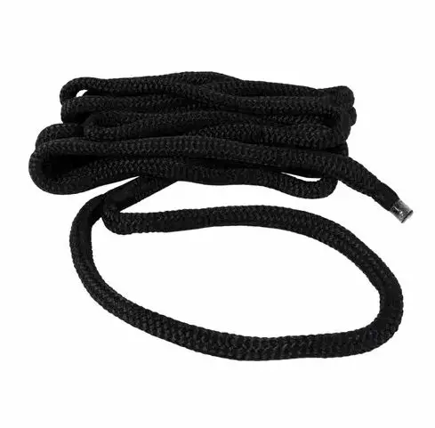 Kiinnitysköysi 12mm 6m silmukalla PP, Musta - Veneen kiinnitys laituriin - 38146 - 1