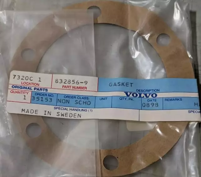 Tiiviste/Gasket Hydraulisylinteri/Hydraulic System Volvo Penta - Sisäperämoottorin osat - 6566 - 1
