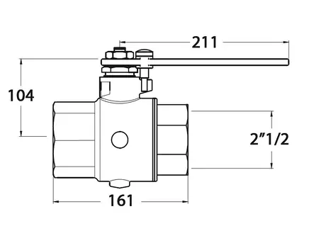 KUULAVENTTIILI 2''1/2 VEDENPOISTOLLA PRONSSI - Veneen LVI - M9515010347 - 2