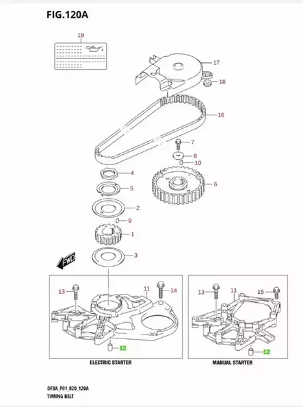 Holkki/Pin Suzuki F4-F70 - Suzuki osat perämoottorille - 42857 - 2