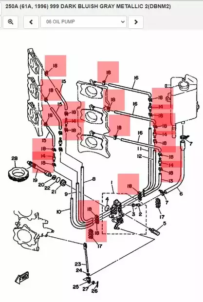 Letkukiinnike/Clip (6E5) Polttoaineletku Yamaha - Yamaha muut - 38477 - 2