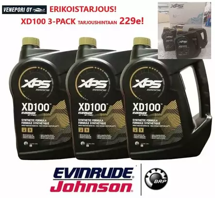 ÖLJY 2 Tahtiöljy Evinrude XD100 3,79L 3 - Evinrude/Johnson osat perämoottoreille - 41587 - 1