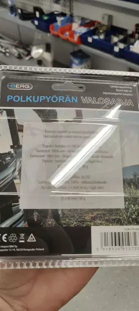 Pyörän valosarja BERG, etu- ja takavalo - Lahjatavarat - 38177 - 2