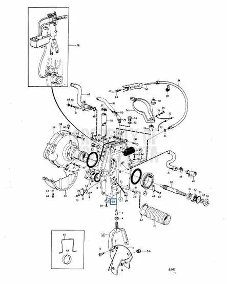 Sinkkielektrodi/Zinc Anode Volvo AQ130C/170A/B 270T 280T - Sisäperämoottorin osat - 6567 - 2