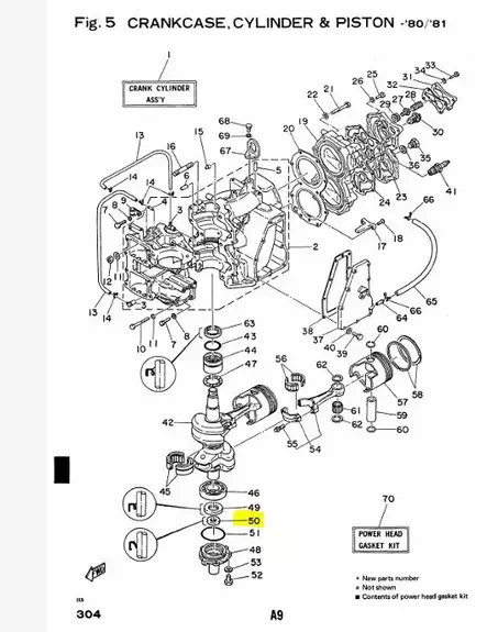 Stefa Kampiakseli (ala, alempi)/Oil Seal Yamaha (18X30X5-663) 55A 55B - Yamaha muut - 43237 - 2