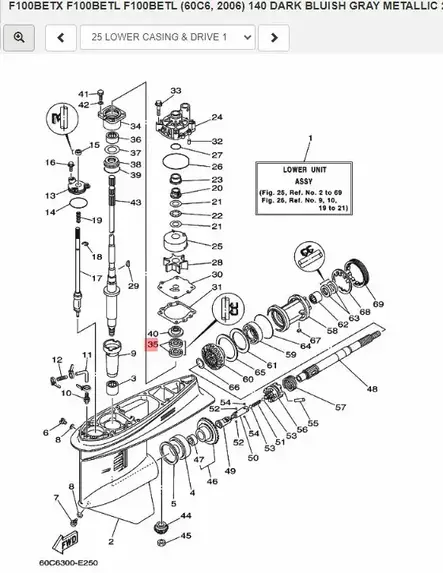 Stefa/Oil Seal Pystyakseli Yamaha 28x43x7 100-300hv - Yamaha muut - 18397 - 2