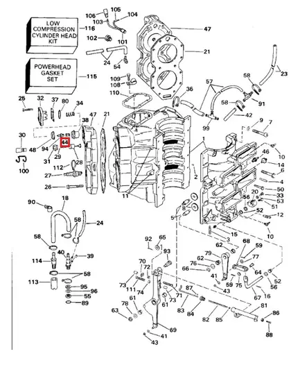 Termostaatin Jousi/Spring Thermostat Evinrude/Johnson - Evinrude/Johnson osat perämoottoreille - 52547 - 1