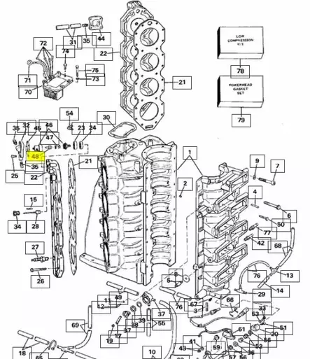 Termostaatti/Vernatherm Assy Evinrude/Johnson 10-300hv - Evinrude/Johnson osat perämoottoreille - 42907 - 2