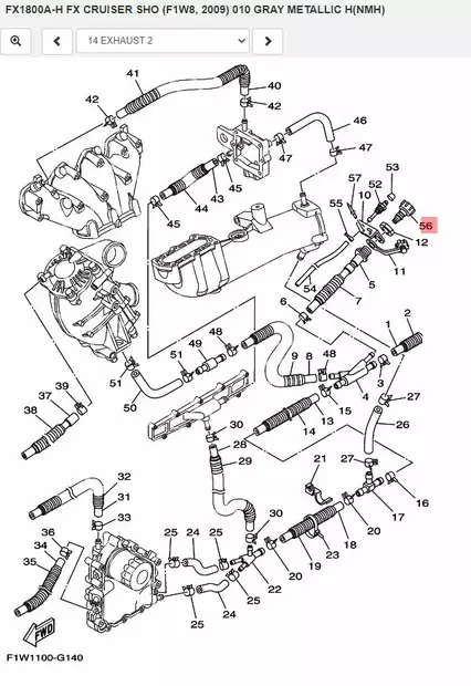 Vesijettien Huuhteluliitin/Conduction Assy Yamaha - Vesijettiosat ja tarvikkeet - 23967 - 2
