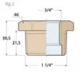 HELA 1'1/4x3/4, PRONSSIA, UROS/NAARAS - Veneen LVI - M9515015457 - 3