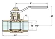 KUULAVENTTIILI PRONSSI 1/2'' - Veneen LVI - M9515015507 - 3