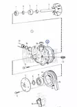 Tiiviste/Gasket Volvo Kiertovesipumppu (Water Pump, Circulation Pump) - Sisäperämoottorin osat - 6827 - 2
