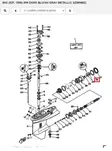 Aluslevy Potkuriakseli/Washer Claw (697) Yamaha 25-70hv 2-T - Yamaha varaosat - 52597 - 1