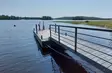 Laituri Savorak Putki 7,5 x 2,4m + silta ruskea, kylkiverhous - Muoviputkiponttonilaiturit - 50927 - 1