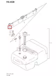 Polttoaineliitin Letkuun/Socket Fuel Hose Suzuki DF4-DF140 - Varaosat ja lisävarusteet - 50977 - 1