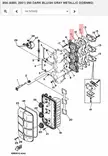 Tiiviste Intake/Gasket Valve Seat Yamaha 75A/C 80A 85A 90A - Yamaha muut - 14707 - 2