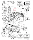 Vaihteisto/Gearcase 2:01 Evinrude/Johnson 75-130hv - Evinrude/Johnson osat perämoottoreille - 50967 - 4