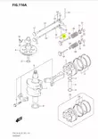 Venttiili/Valve Intake (Kampiakseli) Suzuki DF4 DF5 DF6 - Suzuki osat perämoottorille - 42837 - 2