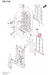 Venttiilikopan Tiiviste/Gasket Cylinder Suzuki DF70-DF100 - Suzuki osat perämoottorille - 50647 - 2