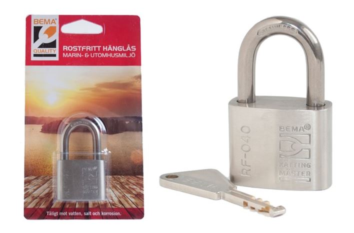 Bema RF-040 Riippulukko 7mm/26,5mm/20mm - Lukot veneisiin - D190007 - 1