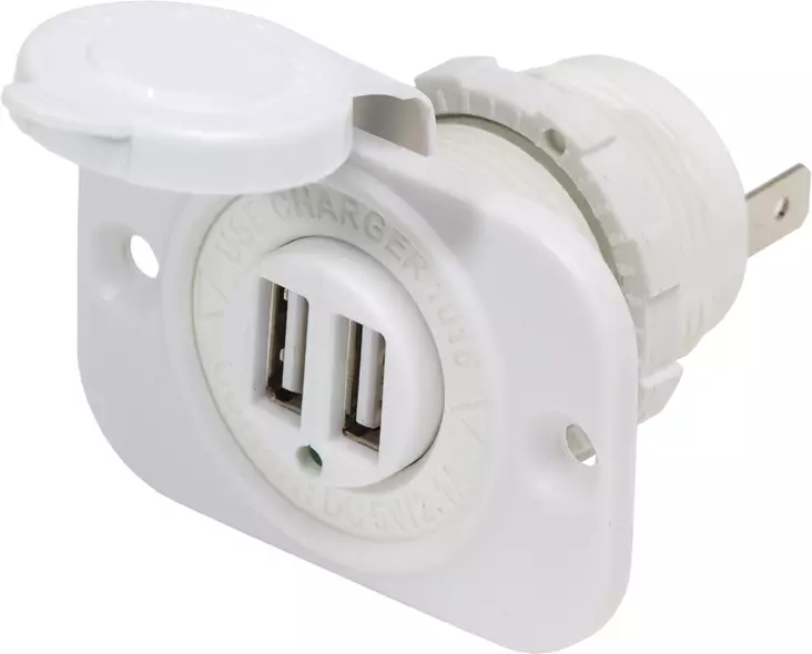 Blue Sea 2,1A Dual USB chargers - Venesähkön asennustarvikkeet - D248777 - 1