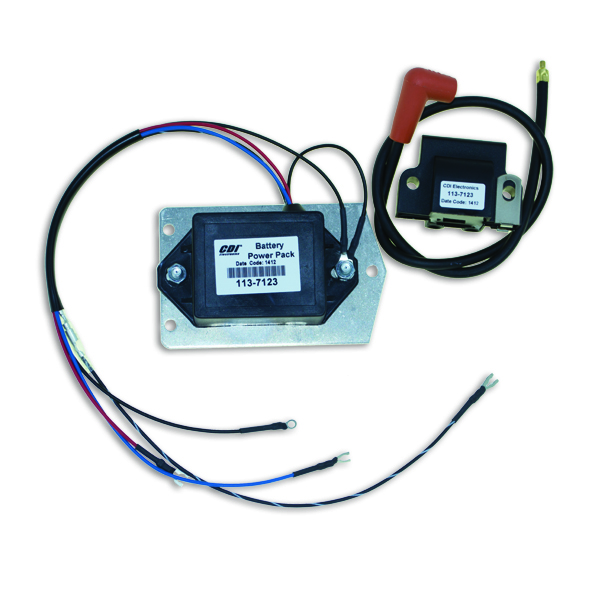 Cdi Elec. Johnson/Evinrude Battery Power Pack - 3/4 Cyl. 55-100HP (1968-72) - Perämoottorin Sähköosat - D185977 - 1