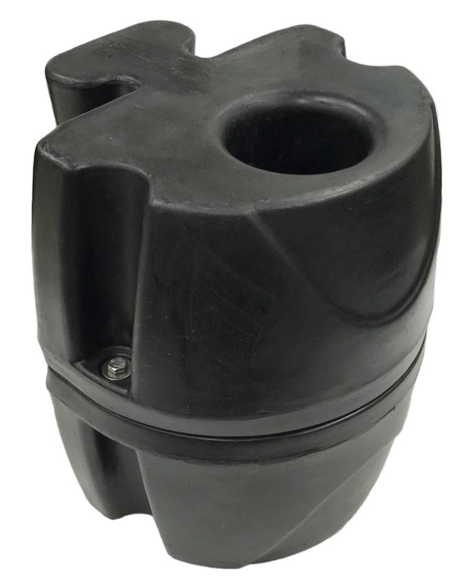 JetPort Jatkettu kiinnike 3" putkikiinnitykselle, musta - Jettilaiturit - D378937 - 1