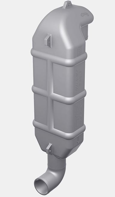 Joutsenkaula VETUS 40mm Pakoletkulle - Pakojärjestelmät veneisiin - 9097 - 1
