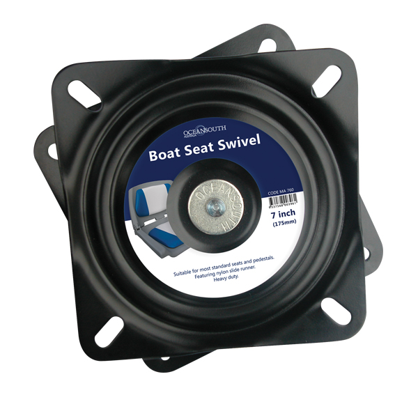 OS SEAT SWIVEL 7" (175mm) BLACK EDC COATED - Veneistuimet ja istuinten jalat - D241117 - 1