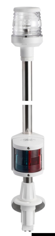 Osculati Recess white combined lightpole 100 cm - Valaisimet ja lamput veneisiin - D201287 - 1