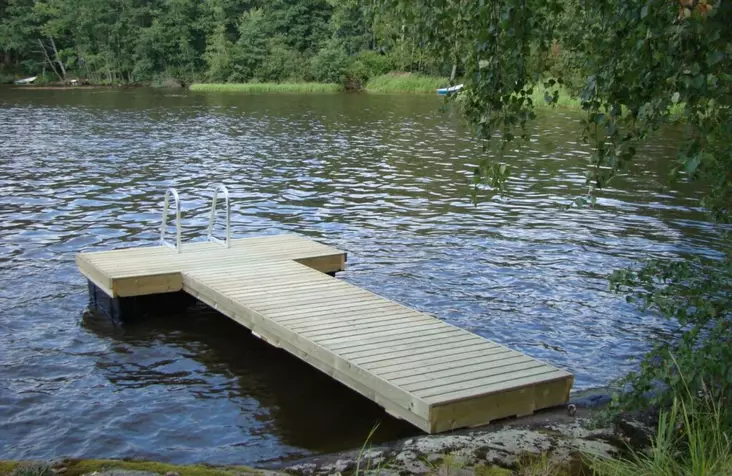 Laituri Savorak Sauna 1: 4,8m (Ahti)+ ruskea - Muoviponttonilaiturit - 50928 - 1