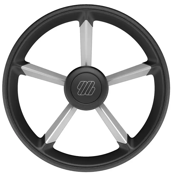 OHJAUSPYÖRÄ V75 MUSTA 350MM - Veneen ohjaus ja hallinta - M9513002028 - 1