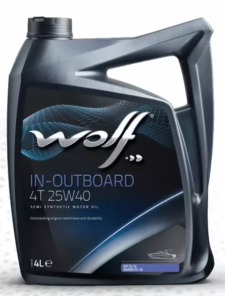 Moottoriöljy WOLF 25W40 4L (4-Tahtiset) - Perämoottorin Jäähdytys - 32718 - 1