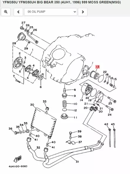 Öljynsuodatin/Element Oil Cleaner Yamaha ATV YFM350 Raptor Big Bear Kodiak - Yamaha Moto - 20908 - 2