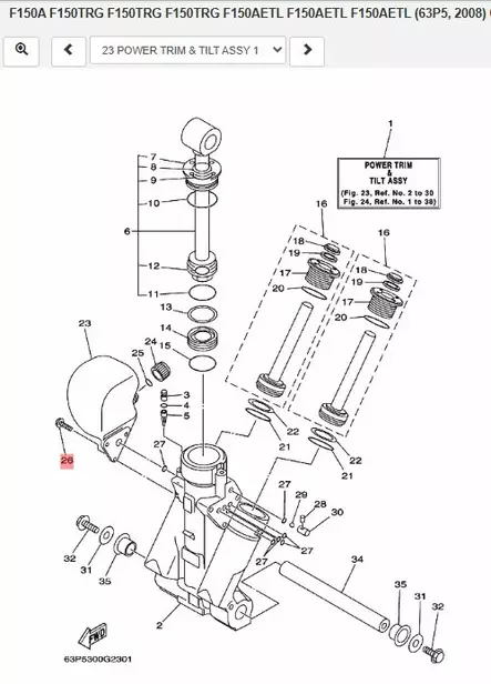 Pultti Body Reservoir/Bolt Screw (L:14mm) Yamaha - Yamaha muut - 11568 - 2