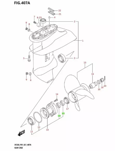 Stefa Potkuriakseli/Seal Oil Suzuki (17X30X6) DF8 DF9.9 DF15 DF20 - Suzuki osat perämoottorille - 37108 - 2