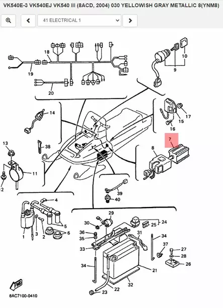 C.D.I Unit Assy Yamaha Kelkka BR250T VK540E - Yamaha Moto - 21148 - 2