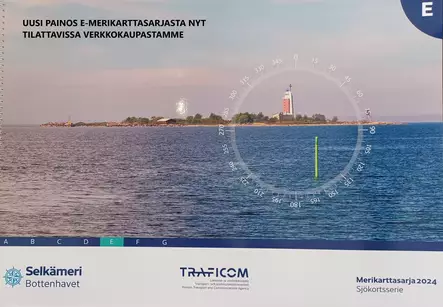 Karttasarja E SELKÄMERI/POHJANLAHTI Painos 2024 - Veneilykartat - 7948 - 1