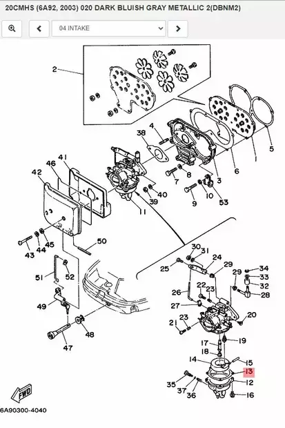 Kohokammion Tiiviste/Gasket Float Chamber Yamaha 20C 25D 30A - Yamaha muut - 35908 - 2